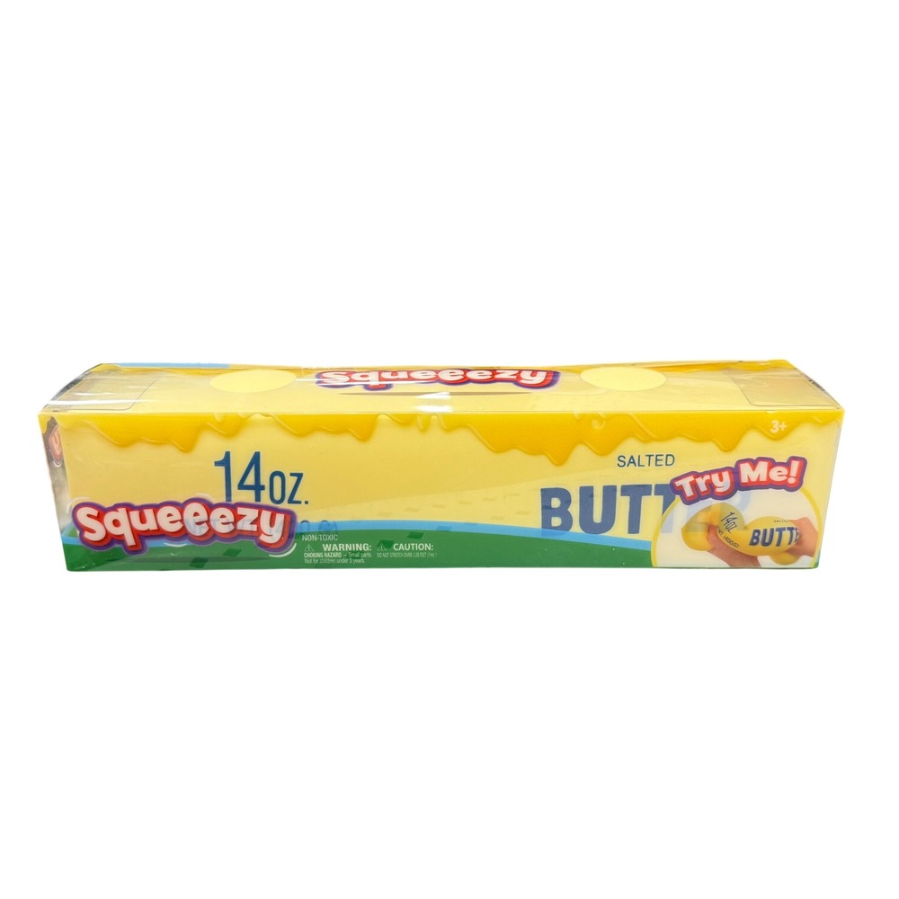 Sunny Days Squeeezy Butter Toy Kids 14oz Yellow New Sensory Fidget Stress Relief